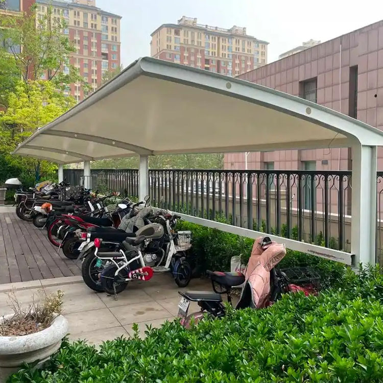 韩城市膜结构电动车棚